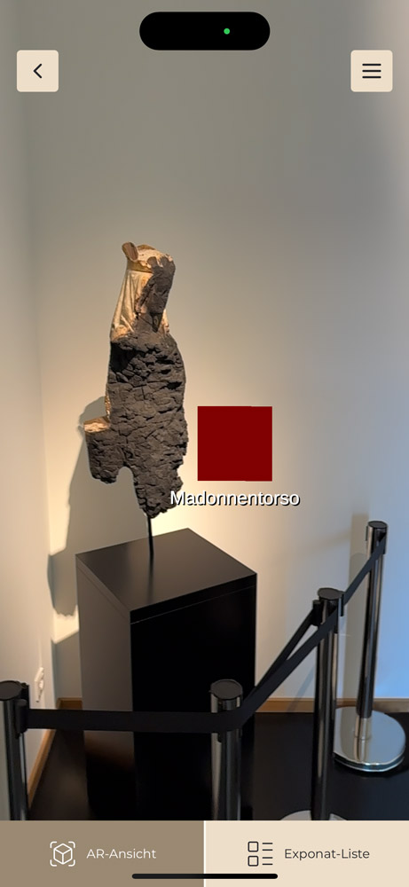 Exponat-Identifikation in Augmented Reality
