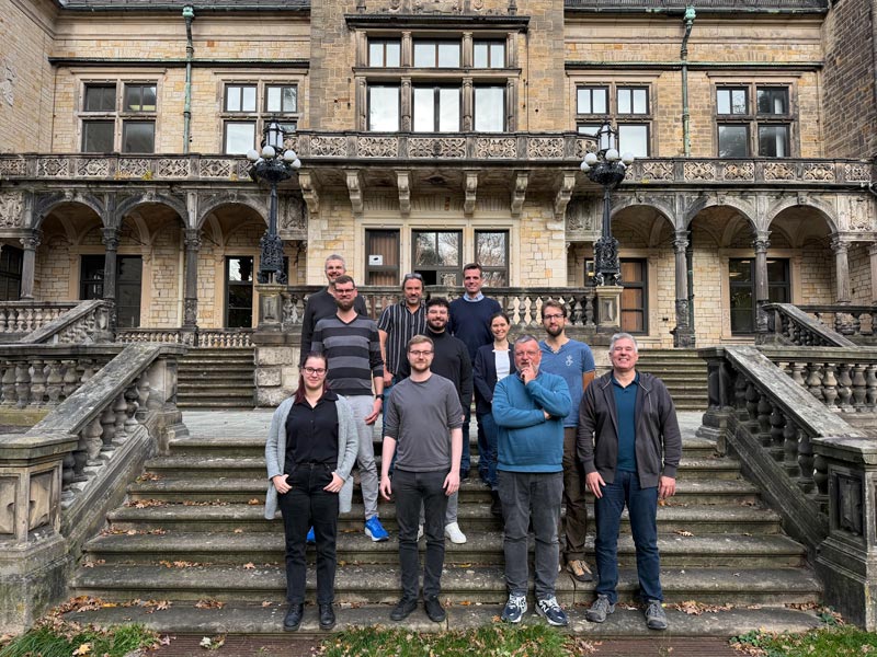 Gruppenfoto des 5G4Construction Netzwerktreffens